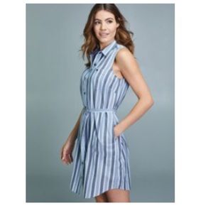 Toad & Co Indigo Ridge Tie Dress organic cotton